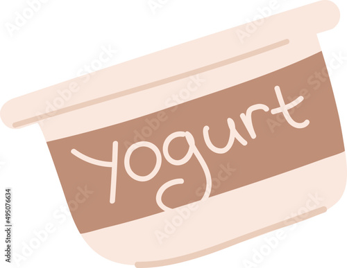 Yogurt Cartoon Illustration