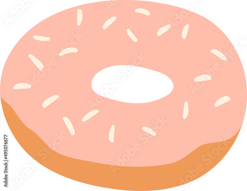 Sweet Donut Cartoon Illustration