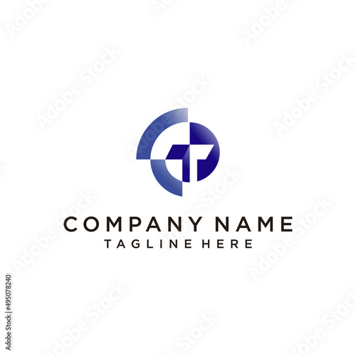 C T logo vector