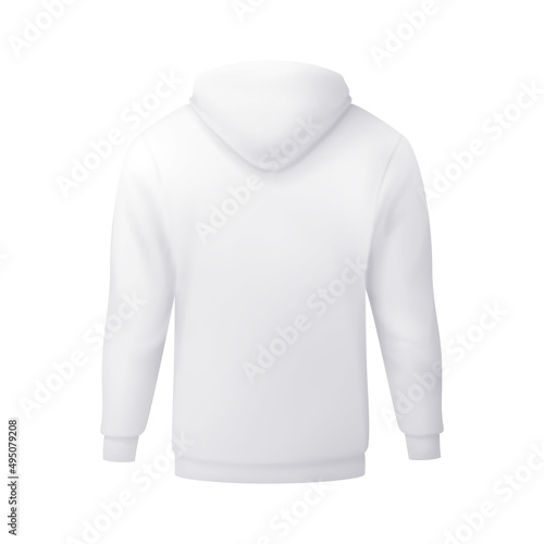 Vector hoodie in mesh gradient style. Editable color