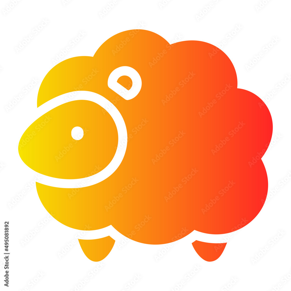 sheep gradient icon