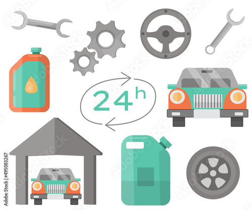 machinery set