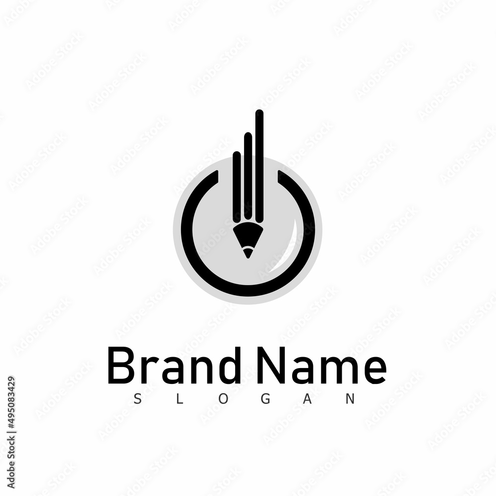 pencil logo design vector icon modern pencil logo design vector icon modern