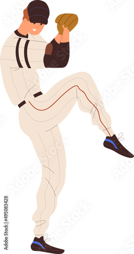 Photography Baseball Player Standing Cartoon Illustration