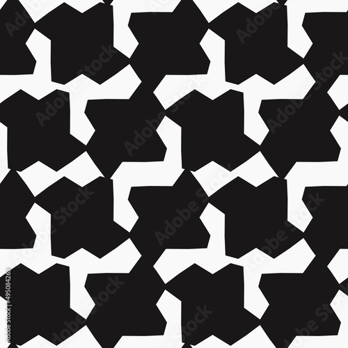Fototapeta Naklejka Na Ścianę i Meble -  Simple shapes create a pattern of identical tiles.