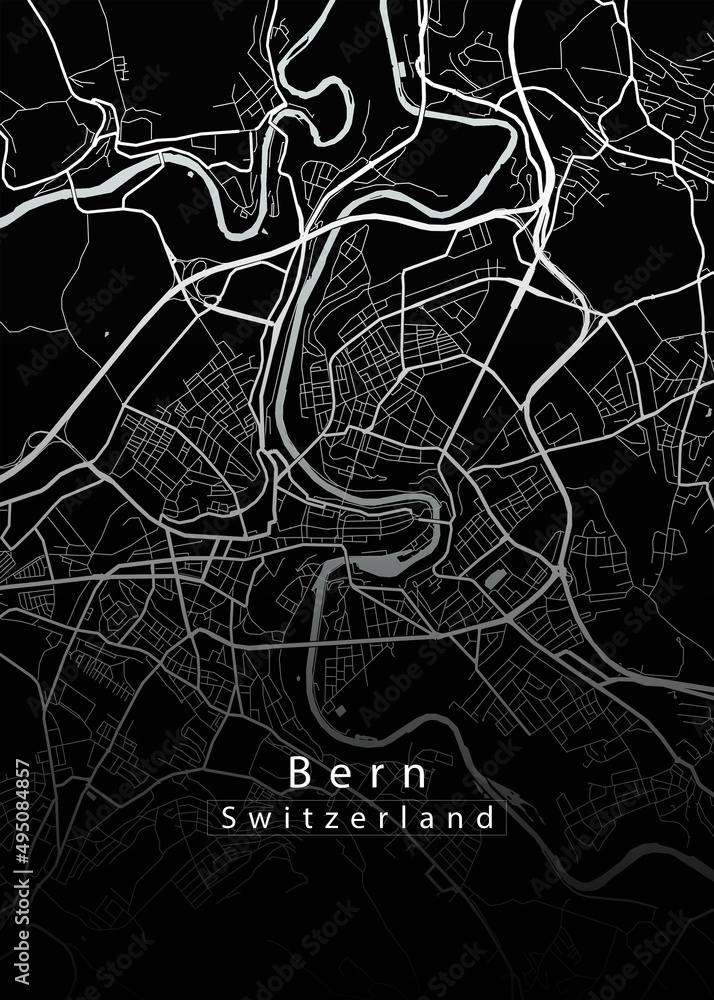 Bern Switzerland City Map