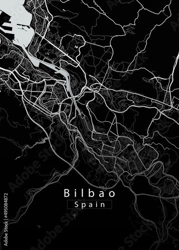 Bilbao Spain City Map