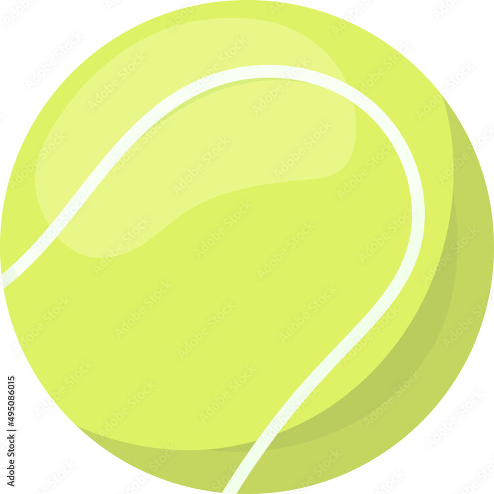 Tennis Ball Cartoon Illustration