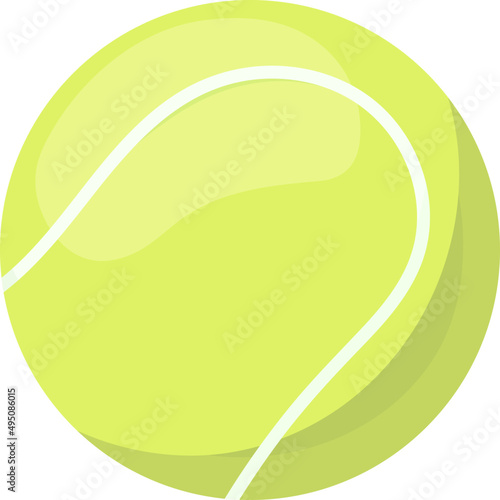 Tennis Ball Cartoon Illustration