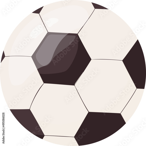 Soccer or European Football Ball Cartoon Illustration