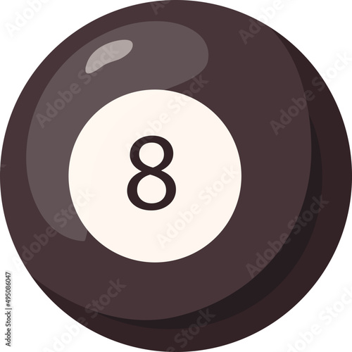 Pool Ball Cartoon Illustration