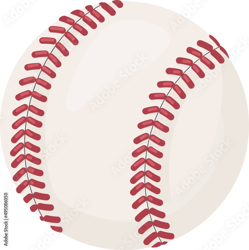 Baseball Ball Cartoon Illustration