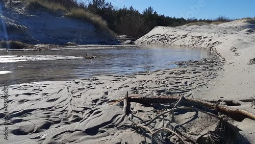 Small river in dunes