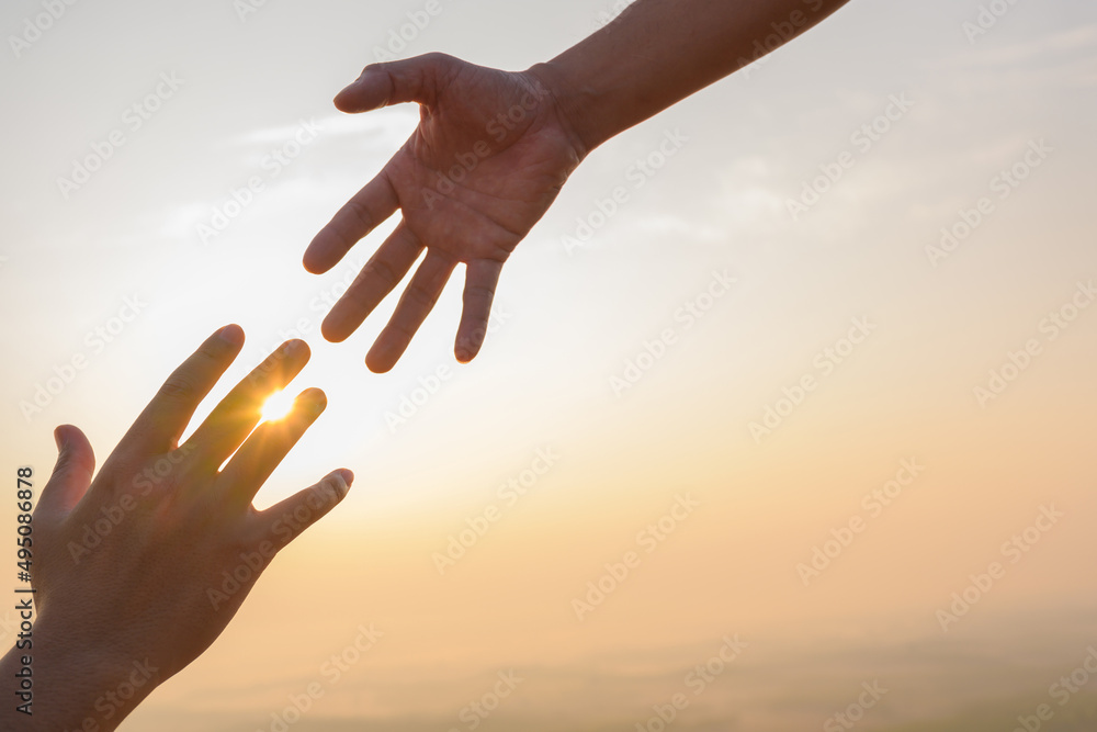 two people holding hands The concept of shaking hands to help the nation make peace Thank you for your support international peace day develop friendship please help me two people holding hands The concept of shaking hands to help the nation make peace Thank you for your support international peace day develop friendship please help me