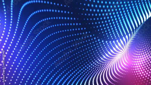Big cloud data online innovation digital world technology background, 3D futuristic iot neon vibrant smooth light abstract metaverse cyber space. Technology big data digital background. Vector EPS10