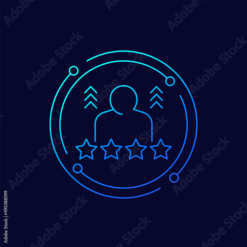experience line icon for web and apps