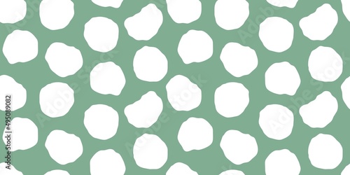 Seamless pattern with spots. Abstract creative stains background. Chaotically scattered spots print for textile or wallpaper. Flat vector template