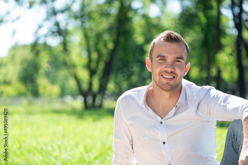 Young man in the park