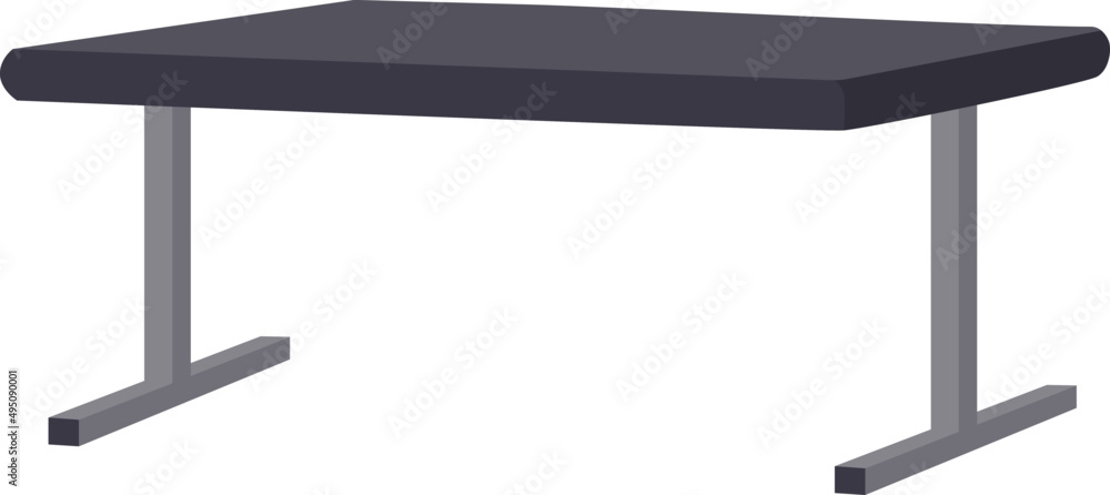 Sport Bench for Gym Cartoon Illustration