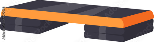 Adjustable Step Platform Cartoon Illustration