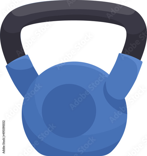 Heavy Kettlebell Cartoon Illustration