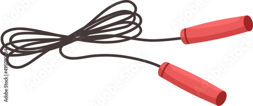 Twisted Skipping or Jump Rope Cartoon Illustration