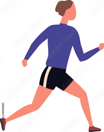 Runner Cartoon Illustration