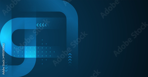 Abstract arrow direction. Technology background