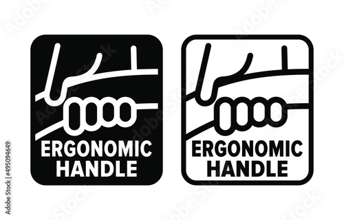 "Ergonomic Handle" vector information sign