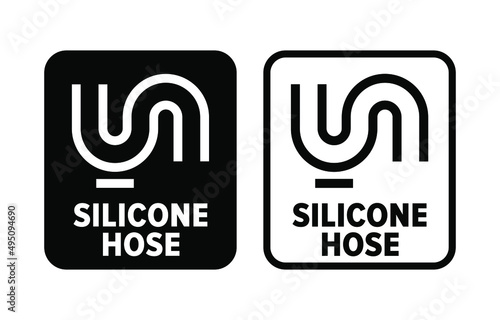 "Silicone Hose" vector information sign