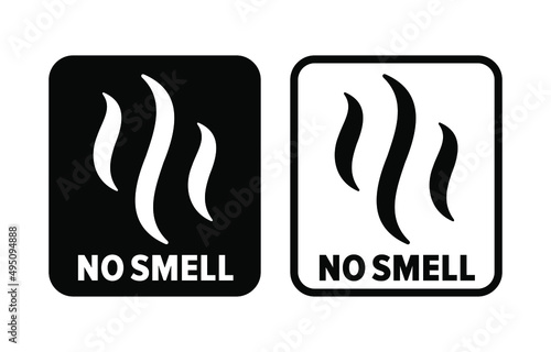 "No Smell" vector information sign