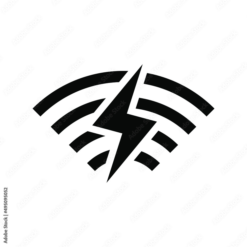 Fast wireless internet vector information sign Fast wireless internet vector information sign