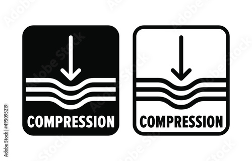 "Compression" property vector information sign