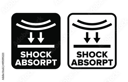 "Shock Absorpt" vector information sign 