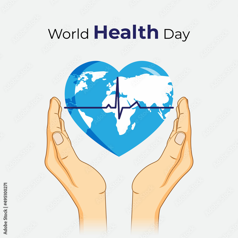 Vector illustration for world health day Vector illustration for world health day