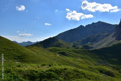 mountain landscape with sky