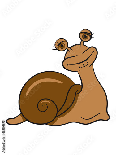 Schnecke lustig lieb 