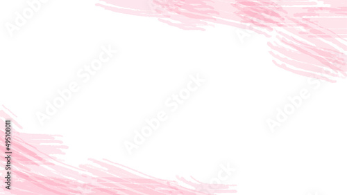 水彩テクスチャの背景素材 ピンク 春イメージ 横長 16:9