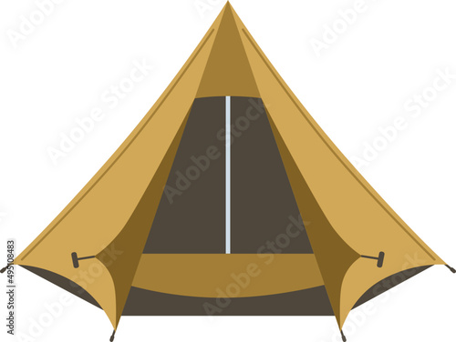 Tent Cartoon Illustration