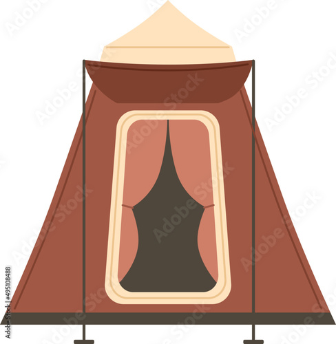 Tent Colored Cartoon Illustration