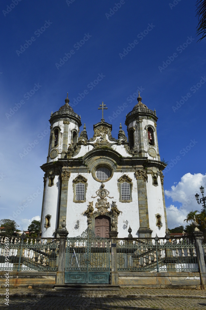 Igreja de São Francisco de Assis em São João del Rei em Minas Gerais