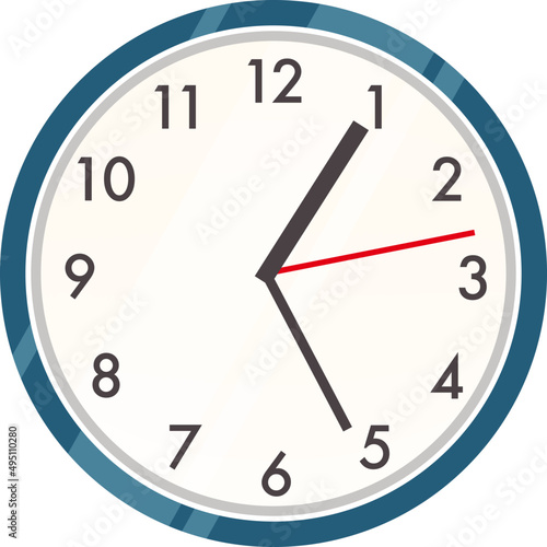 Wall Clock Cartoon Illustration