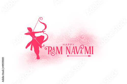 ram navami wishes card festival design