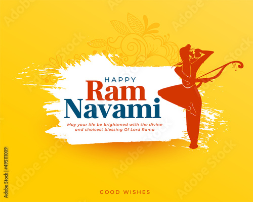 greeting design for ram navami festival