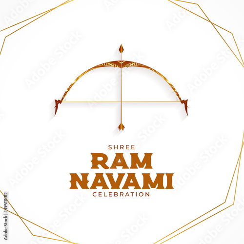 elegant ram navami festival greeting design