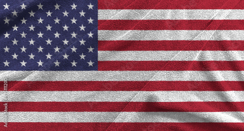 Waving flag of American isolated on png or transparent background,Symbols of USA , template for banner,card,advertising ,promote, TV commercial, ads, web design