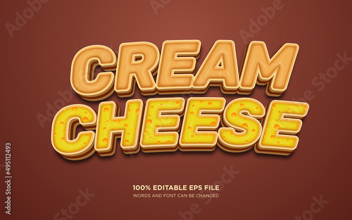Caramel Cheese editable text style effect 