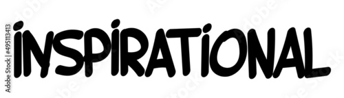 motivational words written by hand with basic colors black and white
