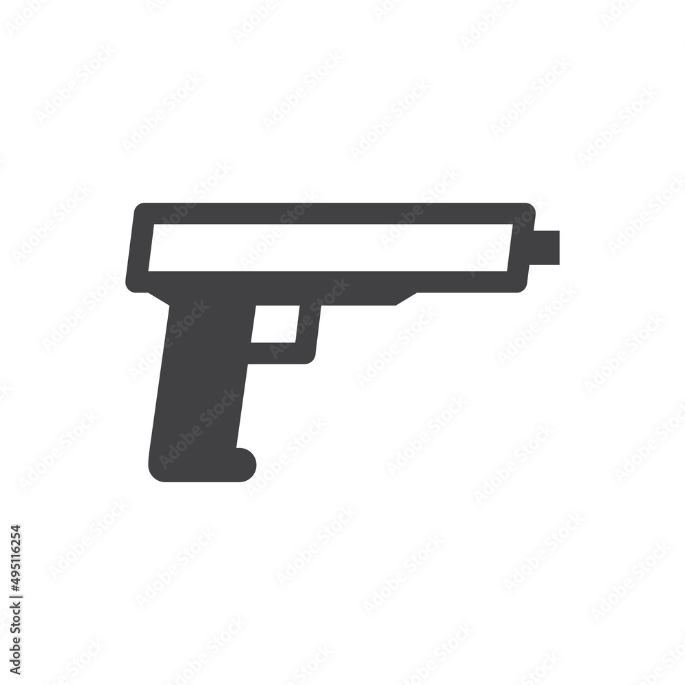 gun icon - pistol icon gun icon - pistol icon