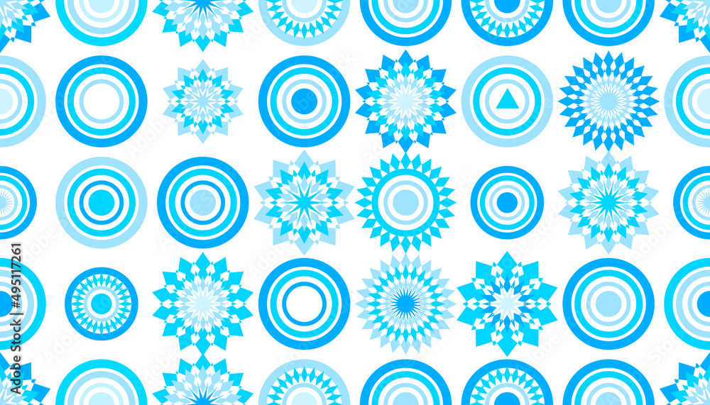 Blue abstract geometric background. Vector illustration